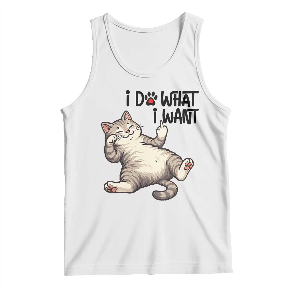 Cat Lover Tank Top Funny I Do What I Want - Wonder Print Shop