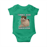 Tummy Ache Survivor Baby Onesie Cat Meme Humor Gift - Wonder Print Shop