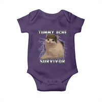 Tummy Ache Survivor Baby Onesie Cat Meme Humor Gift - Wonder Print Shop