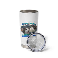 Tummy Ache Survivor Tumbler Cup Funny Cat Meme For Cat Lover