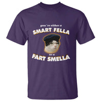 Funny Cat Farts Meme T Shirt You're Either A Smart Fella Or A Fart Smella - Wonder Print Shop