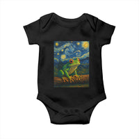 Funny Frog Baby Onesie Van Gogh Style Starry Night - Wonder Print Shop