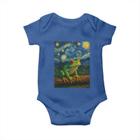 Funny Frog Baby Onesie Van Gogh Style Starry Night - Wonder Print Shop