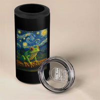 Funny Frog 4 in 1 Can Cooler Tumbler Van Gogh Style Starry Night