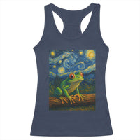 Funny Frog Racerback Tank Top Van Gogh Style Starry Night - Wonder Print Shop