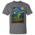 Funny Frog T Shirt Van Gogh Style Starry Night - Wonder Print Shop