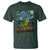 Funny Frog T Shirt Van Gogh Style Starry Night - Wonder Print Shop