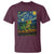 Funny Frog T Shirt Van Gogh Style Starry Night - Wonder Print Shop