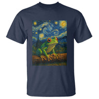 Funny Frog T Shirt Van Gogh Style Starry Night - Wonder Print Shop