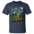 Funny Frog T Shirt Van Gogh Style Starry Night - Wonder Print Shop
