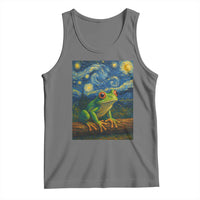 Funny Frog Tank Top Van Gogh Style Starry Night - Wonder Print Shop