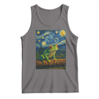 Funny Frog Tank Top Van Gogh Style Starry Night - Wonder Print Shop