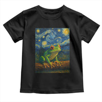 Funny Frog Toddler T Shirt Van Gogh Style Starry Night - Wonder Print Shop