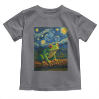 Funny Frog Toddler T Shirt Van Gogh Style Starry Night - Wonder Print Shop