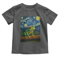 Funny Frog Toddler T Shirt Van Gogh Style Starry Night - Wonder Print Shop
