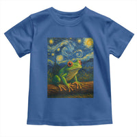 Funny Frog Toddler T Shirt Van Gogh Style Starry Night - Wonder Print Shop