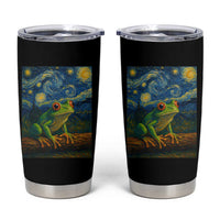 Funny Frog Tumbler Cup Van Gogh Style Starry Night