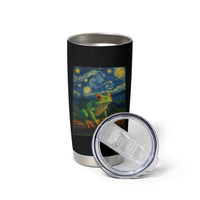 Funny Frog Tumbler Cup Van Gogh Style Starry Night