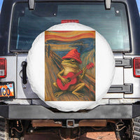 Funny Frog Spare Tire Cover Playing Guitar Van Gogh Starry Night Art Parody - Wonder Print Shop