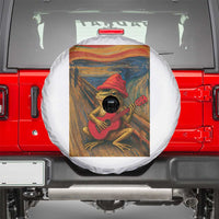 Funny Frog Spare Tire Cover Playing Guitar Van Gogh Starry Night Art Parody - Wonder Print Shop