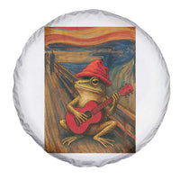 Funny Frog Spare Tire Cover Playing Guitar Van Gogh Starry Night Art Parody - Wonder Print Shop