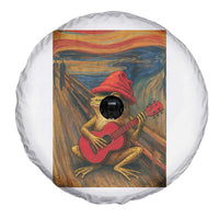 Funny Frog Spare Tire Cover Playing Guitar Van Gogh Starry Night Art Parody - Wonder Print Shop