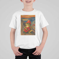 Funny Frog T Shirt For Kid Playing Guitar Van Gogh Starry Night Art Parody - Wonder Print Shop