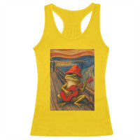Funny Frog Racerback Tank Top Playing Guitar Van Gogh Starry Night Art Parody - Wonder Print Shop