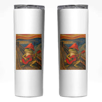 Funny Frog Skinny Tumbler Playing Guitar Van Gogh Starry Night Art Parody