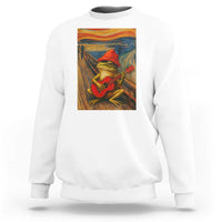 Funny Frog Sweatshirt Playing Guitar Van Gogh Starry Night Art Parody - Wonder Print Shop