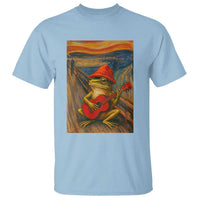 Funny Frog T Shirt Playing Guitar Van Gogh Starry Night Art Parody - Wonder Print Shop