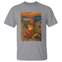 Funny Frog T Shirt Playing Guitar Van Gogh Starry Night Art Parody - Wonder Print Shop