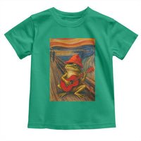 Funny Frog Toddler T Shirt Playing Guitar Van Gogh Starry Night Art Parody - Wonder Print Shop