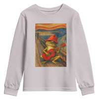 Funny Frog Youth Sweatshirt Playing Guitar Van Gogh Starry Night Art Parody - Wonder Print Shop