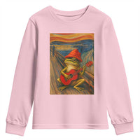 Funny Frog Youth Sweatshirt Playing Guitar Van Gogh Starry Night Art Parody - Wonder Print Shop