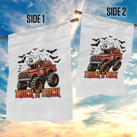 Truck Or Treat Ghost Racing Garden Flag Funny Halloween Monster Truck Lover - Wonder Print Shop