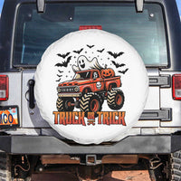 Truck Or Treat Ghost Racing Spare Tire Cover Funny Halloween Monster Truck Lover - Wonder Print Shop