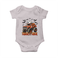 Truck Or Treat Ghost Racing Baby Onesie Funny Halloween Monster Truck Lover - Wonder Print Shop