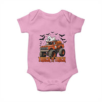 Truck Or Treat Ghost Racing Baby Onesie Funny Halloween Monster Truck Lover - Wonder Print Shop