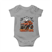Truck Or Treat Ghost Racing Baby Onesie Funny Halloween Monster Truck Lover - Wonder Print Shop