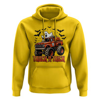 Truck Or Treat Ghost Racing Hoodie Funny Halloween Monster Truck Lover - Wonder Print Shop