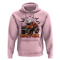 Truck Or Treat Ghost Racing Hoodie Funny Halloween Monster Truck Lover - Wonder Print Shop
