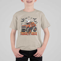 Truck Or Treat Ghost Racing T Shirt For Kid Funny Halloween Monster Truck Lover - Wonder Print Shop