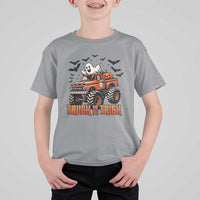 Truck Or Treat Ghost Racing T Shirt For Kid Funny Halloween Monster Truck Lover - Wonder Print Shop