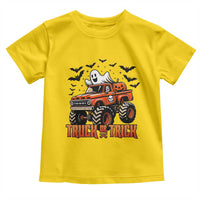 Truck Or Treat Ghost Racing Toddler T Shirt Funny Halloween Monster Truck Lover - Wonder Print Shop