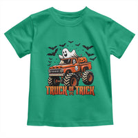 Truck Or Treat Ghost Racing Toddler T Shirt Funny Halloween Monster Truck Lover - Wonder Print Shop