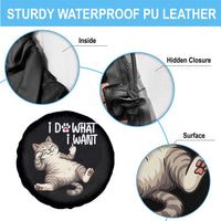 Funny Cat Spare Tire Cover I Do What I Want - Wonder Print Shop
