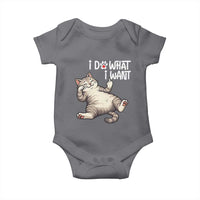 Funny Cat Baby Onesie I Do What I Want - Wonder Print Shop
