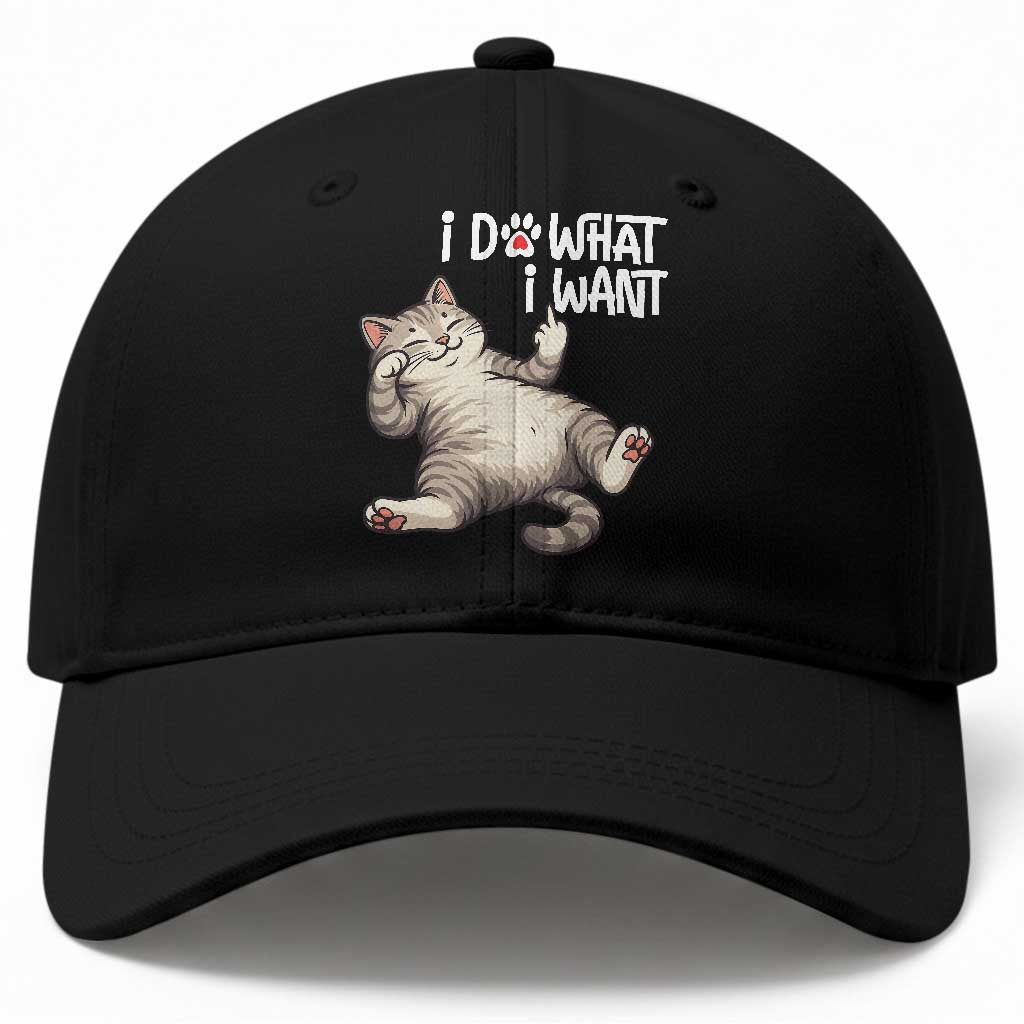 Funny Cat Baseball Cap I Do What I Want