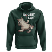 Funny Cat Hoodie I Do What I Want - Wonder Print Shop